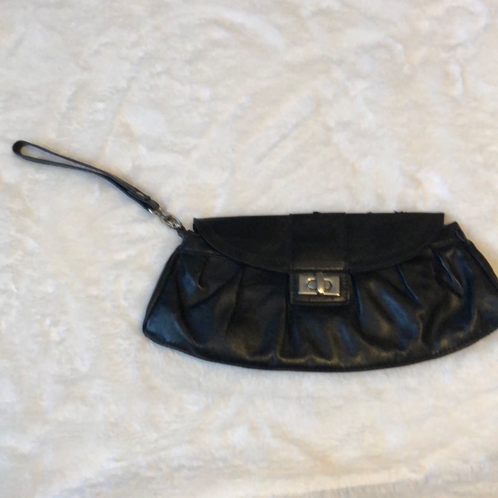 New York & Company Clutch with wristlet attachment